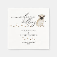 Chien Carlin Mignon Bienvenue au mariage