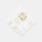 Serviette En Papier Chien Catahoula Cheval Chien Personnalisé Mariage  (Coin)