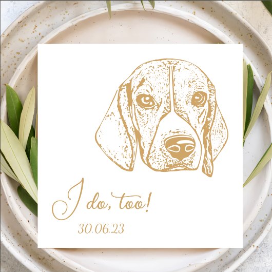 Serviette En Papier Chien Catahoula Je fais trop Mariage Chien Personn