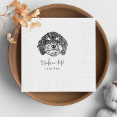 Serviette En Papier Chien Cavoodle Boisson Personnalisé Sur Moi