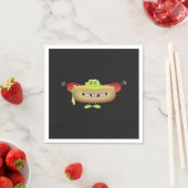 SERVIETTE EN PAPIER CHIEN CHAUD (En situation)