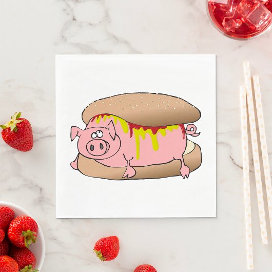 Serviette En Papier Chien chaud