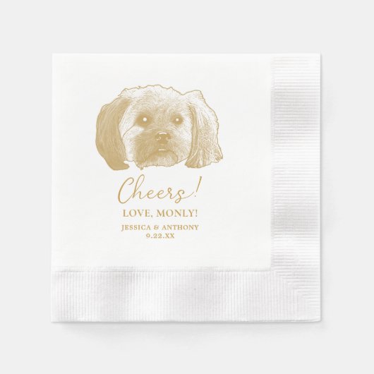 Serviette En Papier Chien Chien Chien Chien Chien Chien Chiens Personn (Devant)