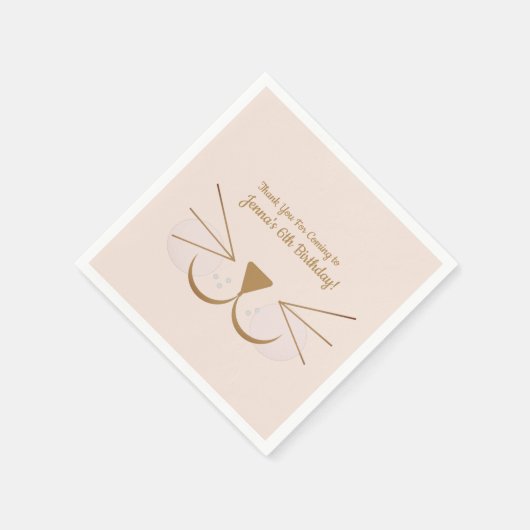 Serviette En Papier Chien Chien Chien Kitten Fête Visage (Coin)