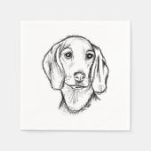 Serviette En Papier Chien-chien dragon (Devant)