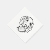 Serviette En Papier Chien-chien dragon (Coin)