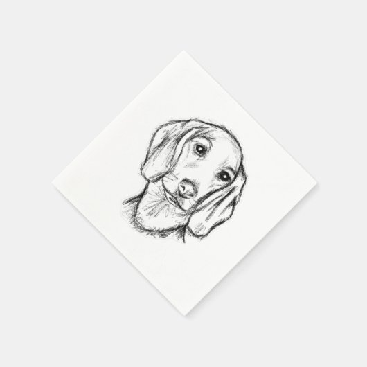 Serviette En Papier Chien-chien dragon (Coin)