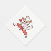 Serviette En Papier Chien connaît Karate (Coin)