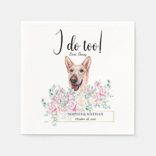 Serviette En Papier Chien Crétois Mariage Cocktail Napkins
