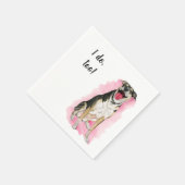 Serviette En Papier Chien Custom Cocktail Napkin pour Mariage (Coin)