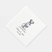 Serviette En Papier Chien dalmate J'Aimais Son Premier Mariage (Coin)