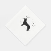 Serviette En Papier Chien de Beauceron - Halloween Moon Silhouette Cla (Coin)