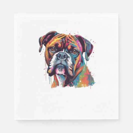 Serviette En Papier Chien de boîte 2 (Devant)