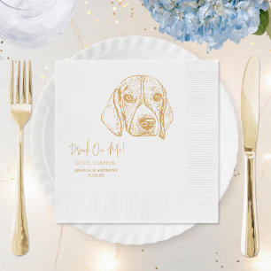 Serviette En Papier Chien de Catahoula Mariage personnalisé Chien serv