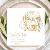 Serviette En Papier Chien de Catahoula Mariage personnalisé Chien serv