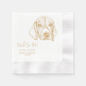 Serviette En Papier Chien de Catahoula Mariage personnalisé Chien serv (Devant)