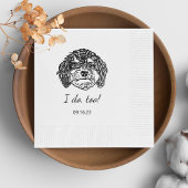 Serviette En Papier Chien de Cavoodle Personnalisé Je fais Aussi