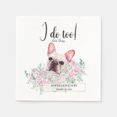 Serviette En Papier Chien de Chien de Chien Mariage Cocktail  serviett (Devant)