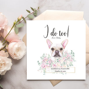 Serviette En Papier Chien de Chien de Chien Mariage Cocktail serviett
