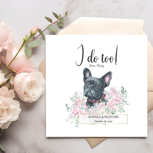 Serviette En Papier Chien de Chien de Chien Mariage Cocktail serviett