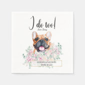 Serviette En Papier Chien de Chien de Chien Mariage Cocktail  serviett (Devant)
