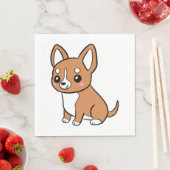 Serviette En Papier Chien de chihuahua joli dessin animé (En situation)