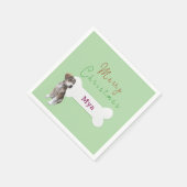 Serviette En Papier chien de compagnie Noël (Coin)