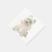 Serviette En Papier Chien de fête (Coin)