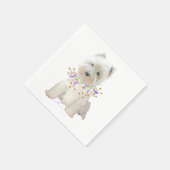 Serviette En Papier Chien de fête (Coin)