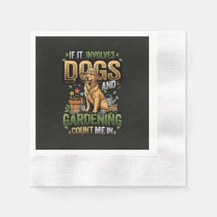 Serviette En Papier Chien de jardin si cela implique des chiens et du