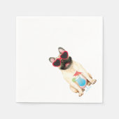 Serviette En Papier Chien de loutre (Devant)