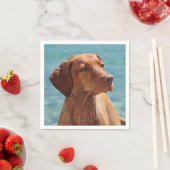 Serviette En Papier Chien de Magyar Vizsla (En situation)