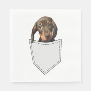 Serviette En Papier Chien de poche Dachshund