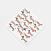 Serviette En Papier Chien de saucisse Dachshund (Coin)