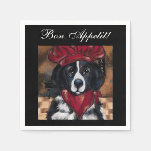 Serviette En Papier Chien de Terre-Neuve      