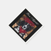 Serviette En Papier Chien de Terre-Neuve (Coin)