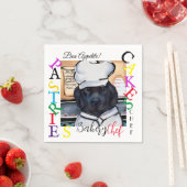 Serviette En Papier Chien de Terre-Neuve     (En situation)