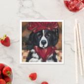 Serviette En Papier Chien de Terre-Neuve (En situation)