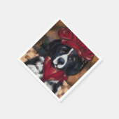 Serviette En Papier Chien de Terre-Neuve (Coin)