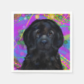 Serviette En Papier Chien de Terre-Neuve (Devant)