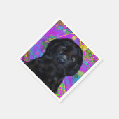 Serviette En Papier Chien de Terre-Neuve (Coin)