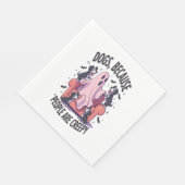Serviette En Papier Chien d'Halloween éffrayant Fantôme Éffrayant (2) (Coin)