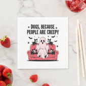 Serviette En Papier Chien d'Halloween éffrayant Ghost Png Éffrayant 2 (En situation)