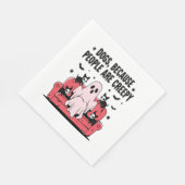 Serviette En Papier Chien d'Halloween éffrayant Ghost Png Éffrayant 2 (Coin)