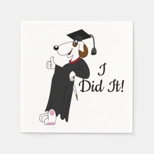 Serviette En Papier Chien diplômé