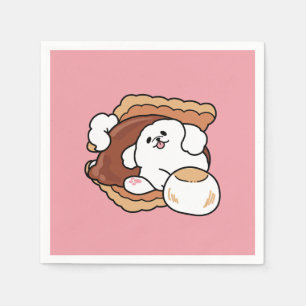 Serviette En Papier Chien drôle et design S’more – Pun pour amateur de