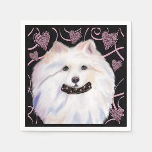 Serviette En Papier Chien esquimau américain