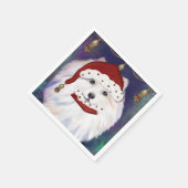 Serviette En Papier Chien Esquimau Américain (Coin)