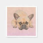 Serviette En Papier Chien français - Chien français (Devant)