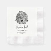 Serviette En Papier Chien Havanais Boissons personnalisées sur moi (Devant)